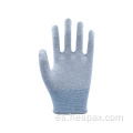 Guantes de ESD de ESD de PU sin poliéster Hespax 13g sin DMF